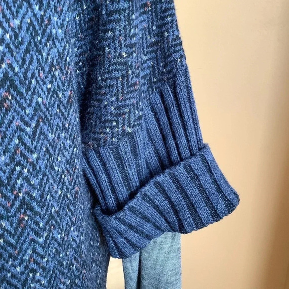 CHIARAMENTE Navy Tweed Duster Cardigan Size M - Picture 7 of 15